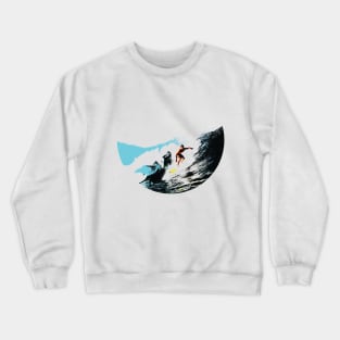 Texas Style Lone Surfer Crewneck Sweatshirt